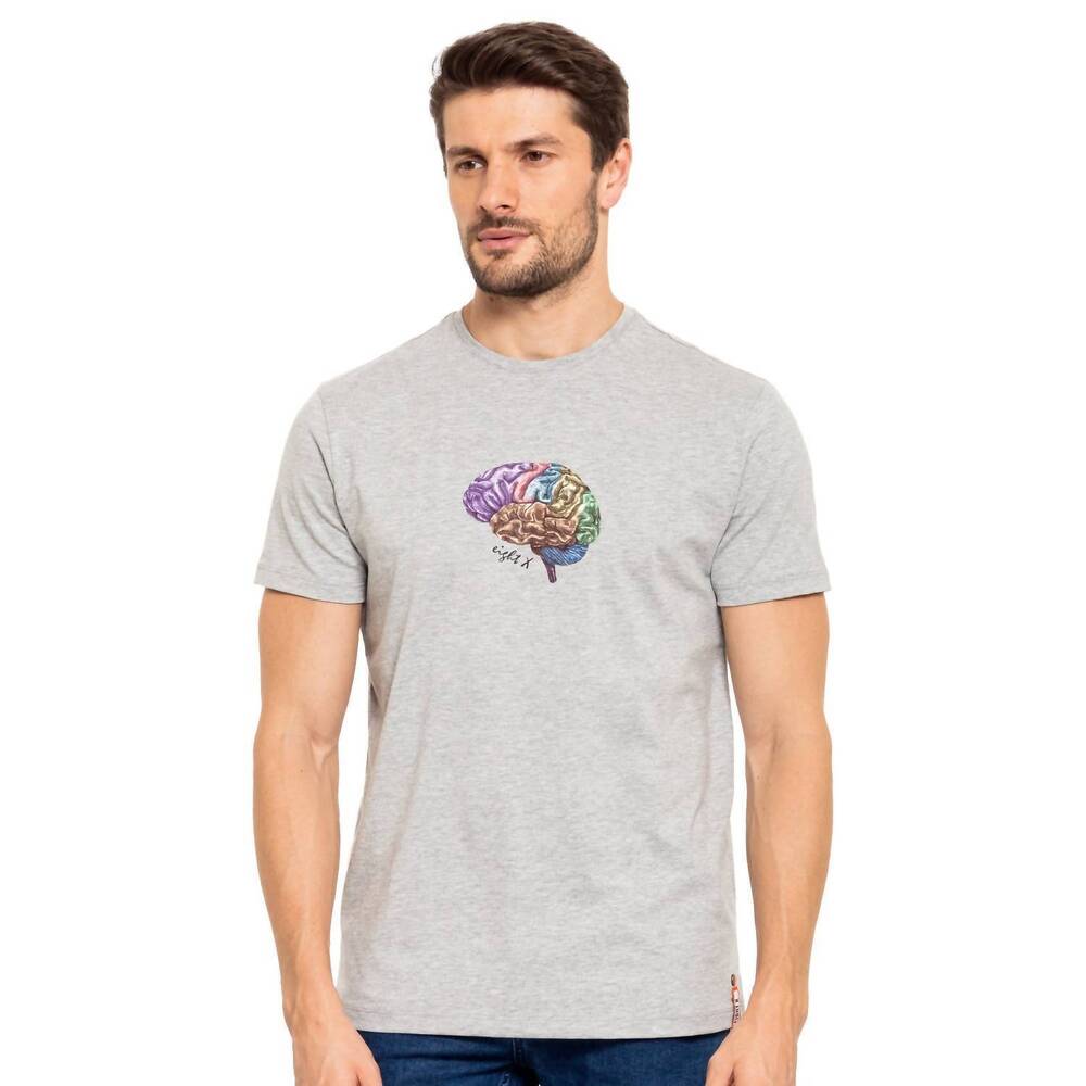 NEW EIGHT X the brain 8x street t-shirt in grey
